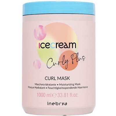 Inebrya Ice Cream Curly Plus Curl Mask 1000 ml – Zboží Mobilmania