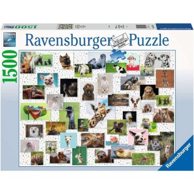 Ravensburger Koláž vtipných zvířat 1500 dílků – Zboží Mobilmania