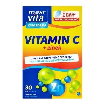 Maxivita Vitamin C Zinek 30 tablet od 29 Kč - Heureka.cz