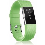 BStrap Silicone Diamond Large řemínek na Fitbit Charge 2, green SFI002C08 – Hledejceny.cz