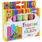JUNIOR Křídy barevné/chodníkové JUNIOR kulaté 6 ks – Zboží Dáma