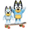 Fingerboardy TM Toys Bluey 2 figurky Bluey&Bandit skateboard