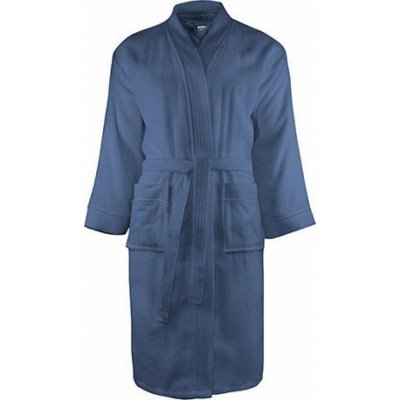 The One Towelling Klasický froté župan ve volném střihu modrá denim – Zboží Dáma