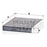 Filtr, vzduch v interiéru MANN-FILTER CUK 2335 KIT – Hledejceny.cz