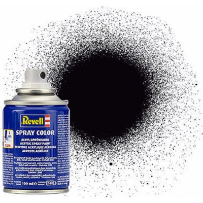 Revell Barva ve spreji akrylová matná - Černá (Black) - č. 08 – Zboží Mobilmania