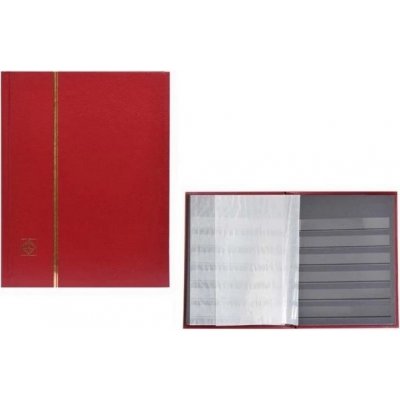 Sběratelský zásobník na známky, A5, 32 černých stran, červený – Zboží Mobilmania