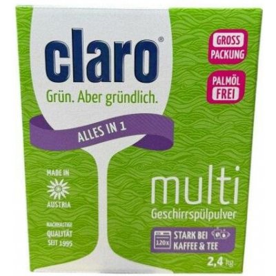 Claro prášek do myčky Multifunkční 2,4 kg 120 PD – Hledejceny.cz