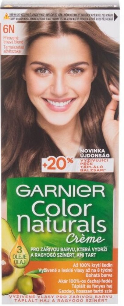 Garnier Color Naturals Créme barva na vlasy 6N Přirozená tmavá blond |  Srovnanicen.cz