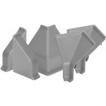 Kaindl Sada rohů a koncovek pro lišty k pracovní desce šedá 1090 – Zboží Dáma