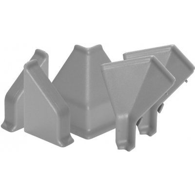 Kaindl Sada rohů a koncovek pro lišty k pracovní desce šedá 1090 – Zboží Dáma