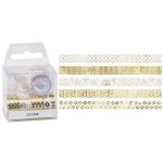 D.A. Sada samolepících papírových pásek zlato bílé – Zboží Dáma