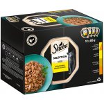 Sheba Selection in Sauce variace kuřecí a krůtí, kuřecí, drůbeží, krůtí 48 x 85 g – Sleviste.cz