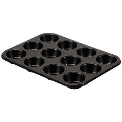 Guardini Plech na 12 muffinů, 27 x 36 x 3 cm Barva: černá – Zboží Mobilmania