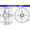 Brzdový buben ATE 24.0220-3009.2 Brzdový buben (24.0220-3009.2)