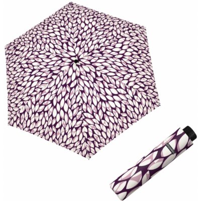 Doppler Fiber Havanna Leaves indigo dámský skládací deštník – Zboží Dáma