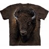 Pánské Tričko The Mountain batikované triko Americký bizon hnědé