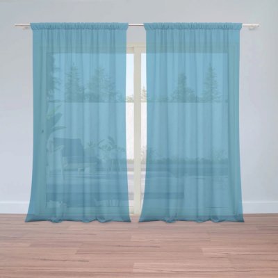 Záclony Safírově modrá: 2 ks - 150x250 cm - Sablio – Hledejceny.cz