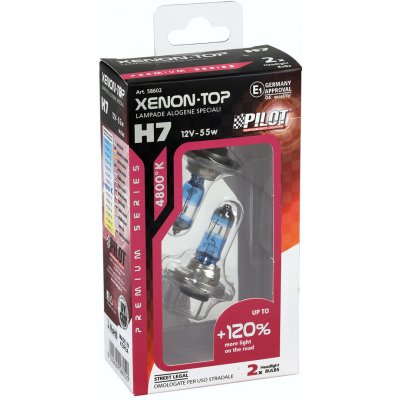 PILOT LAMPA Lampa Italy H7 12V PX26d Xenon Top +120% 2ks – Zboží Mobilmania