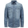 Pánská Košile Jack&Jones pánská košile JJESheridan slim fit medium 12138115 blue denim