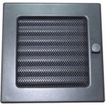 HACO Uzamykatelný krbový rošt s rámem a síťkou LKM 170 x 170 mm grafitový lak 0722 – Sleviste.cz