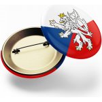 CZECHMANIA Placka vlajka ČR a lev – Zboží Dáma