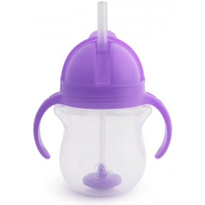 Munchkin Click Lock Tip & Sip hrnek s brčkem Purple 207 ml – Hledejceny.cz