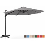 Uniprodo Boční slunečník UNI UMBRELLA 2R300DG N 300 cm tmavě šedý – Zboží Mobilmania