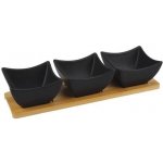 ORION Black Servírovací set misky s tácem 129202 – Hledejceny.cz
