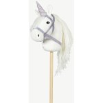 Jednorožčí roh s uzdečkou na hobby horse koníka By Astrup Purple Glitter – Sleviste.cz