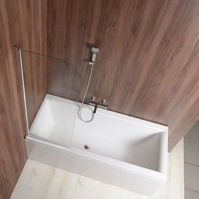 Aqualine VILMA vanová zástěna 600x1400 mm sklo – Zboží Mobilmania