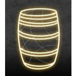 Easy Fix 2D LED světelný sud, 110 × 68 cm, teple bílá, stojící, 3D tisk, hliník – Hledejceny.cz