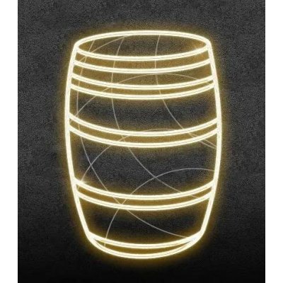 Easy Fix 2D LED světelný sud, 110 × 68 cm, teple bílá, stojící, 3D tisk, hliník – Hledejceny.cz