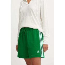 adidas Kraťasy Originals dámské s aplikací high waist IY2157 zelená