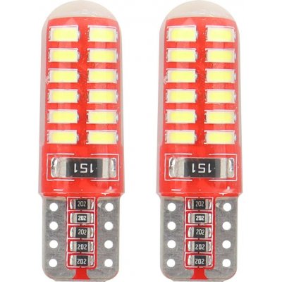 LED CANBUS 24SMD 3014 T10e (W5W) SILCA White 12V, AMiO 01444 | Zboží Auto