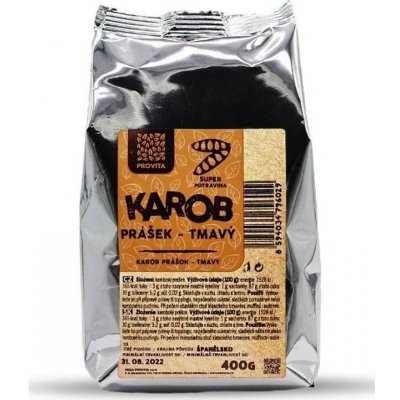 PROVITA Karob prášek tmavý 400g – Zboží Dáma