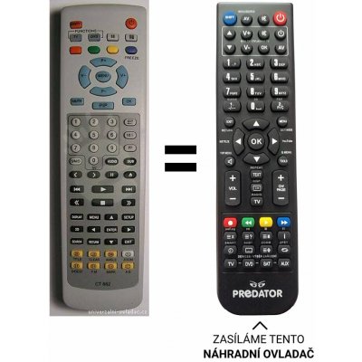 Dálkový ovladač Predátor Mascom CT882 TV+DVD – Hledejceny.cz