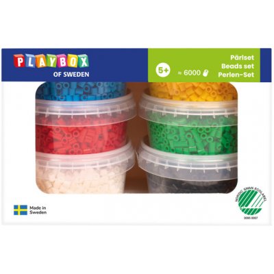 Playbox Korálky zažehlovací 6000ks - základní – Zboží Dáma
