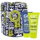 Grace Cole Homme Sport Happy Sack sprchový gel Bloke Soak 100 ml + šampon Total Filth 100 ml + sáček dárková sada