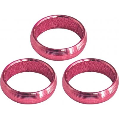 XQMax Darts Aluminium O-Rings - kroužky na násadky - 3 ks - pink – Zboží Dáma