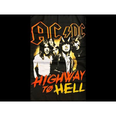 Vlajka AC/DC highway to hell – Sleviste.cz