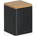 Kela KL-17888 Dóza na potraviny Kiril kovová černá 11,5 x 11,5 x 14,5 cm 1,4 l – Zboží Mobilmania