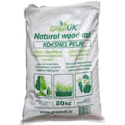 GreenOK Přírodní dřevěný popel 20 kg – Zbozi.Blesk.cz