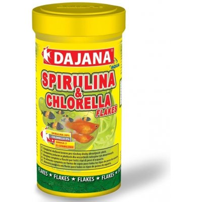 Dajana Spirulina & chlorela Flakes 250 ml