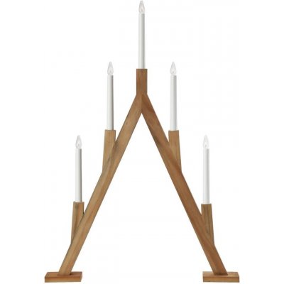 Markslöjd 706161 Vánoční svícen BJURFORS 5xE10 3W 230V hnědá ML1309 – Hledejceny.cz