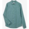 Pánská Košile Gap pánská košile s příměsí lnu zelená