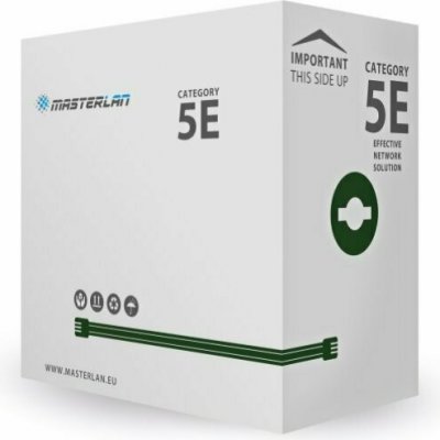 Masterlan UTP5E24-MSC Economy, UTP, cat5e, drát, 305m – Zboží Živě