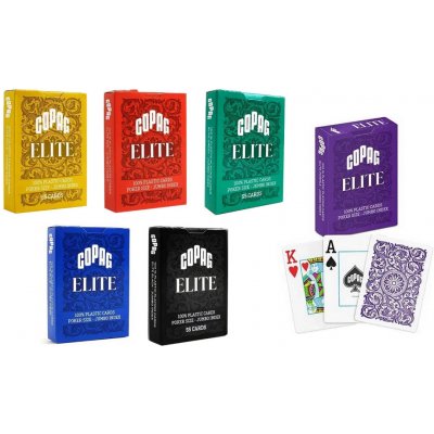 Cartmundi Pokerové karty Copag Elite Jumbo Face mix barev – Zboží Mobilmania