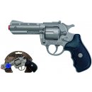 Alltoys policejní revolver kovový stříbrný kovový 8 ran