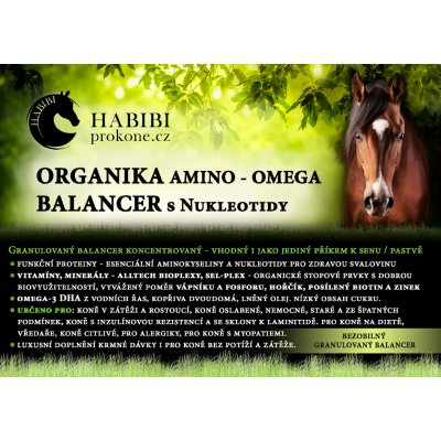 HABIBI Organika amino omega granulovaný Balancer s nukleotidy 25 kg – Zboží Dáma
