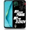 Pouzdro a kryt na mobilní telefon Huawei Picasee silikonový černý obal pro Huawei P40 Lite FK Viktoria Žižkov A